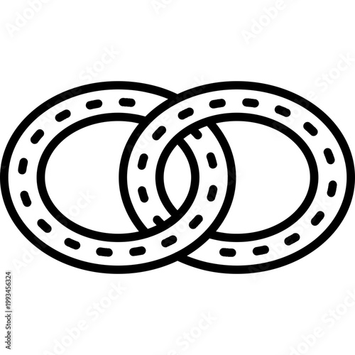 Endless Road Line Icon