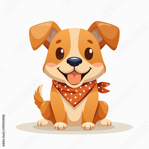 Lustiger Hund mit Halstuch