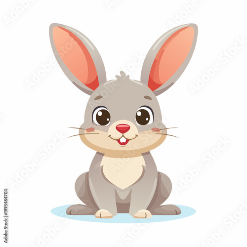 Niedlicher Hase mit langen Ohren