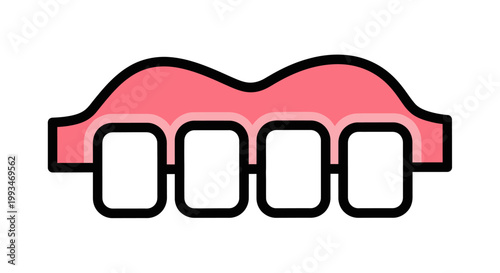 A creative set of 3d vector illustrations featuring a tooth icon design for a modern dental business web symbol or technology concept art