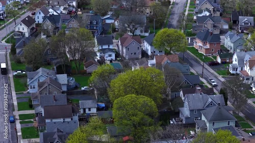 Quiet Residential Streets and Homes in East Rochester NY Real Estate in Springtime