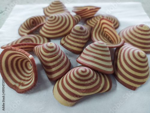 An Indonesian snack called kuping gajah.