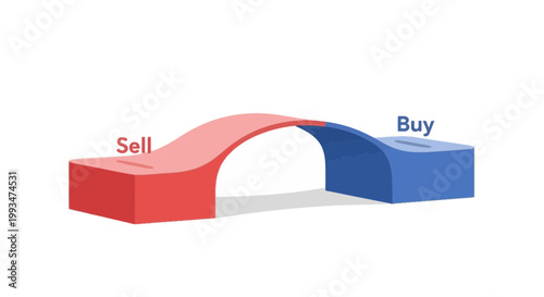 Buy and Sell Price Negotiation Concept Illustration