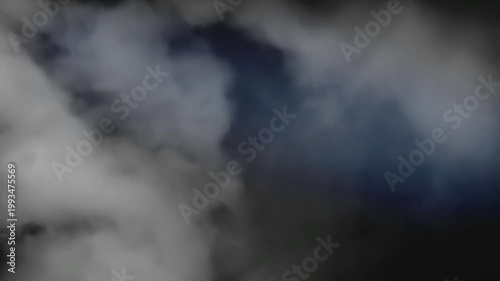 smog with lightning in a dark background