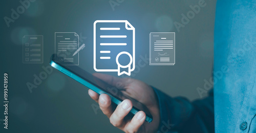 Canvastavla Online license certificate approval concept, electronic signature, form submission, verification process, compliance management and paperless workflow system