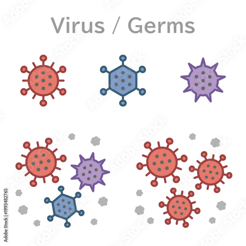 ウイルス・病原菌のイラスト