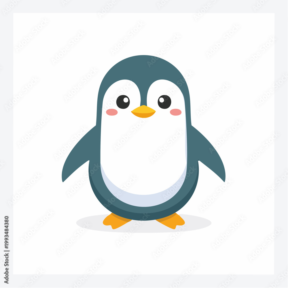 Fototapeta premium Süßer Pinguin stehend 