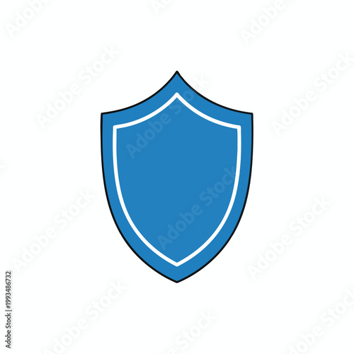 Minimalist blue shield icon for security and protection concepts. Free Download Minimalist blue shield icon for security and protection concepts. - GFXLoad