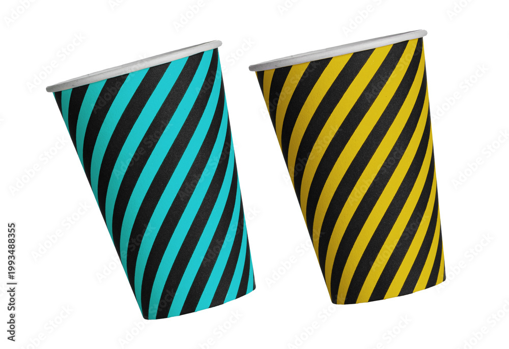 Fototapeta premium Stylish Striped Sneakers for Modern Branding & Ecommerce isolated on transparent background