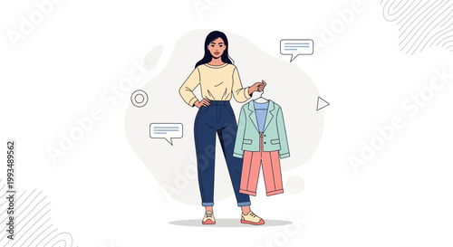 Woman Choosing Outfit: Fashion, Style, and Personal Choice