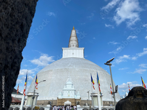 Ruwanweliseya stupa in Sri Lanka
