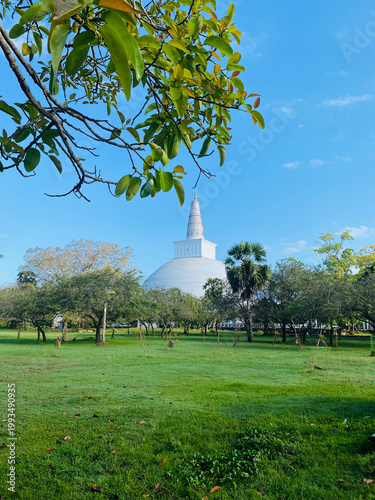 Ruwanweliseya stupa in Sri Lanka