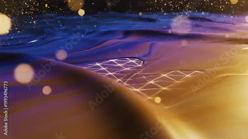 Mixed grid abstract background animation