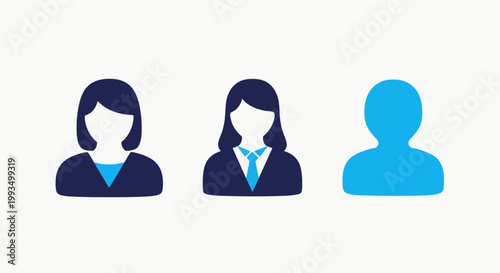 Diverse business professional avatars representing team members employees and corporate staff with human resources employee experience user interface business professional employees corporate