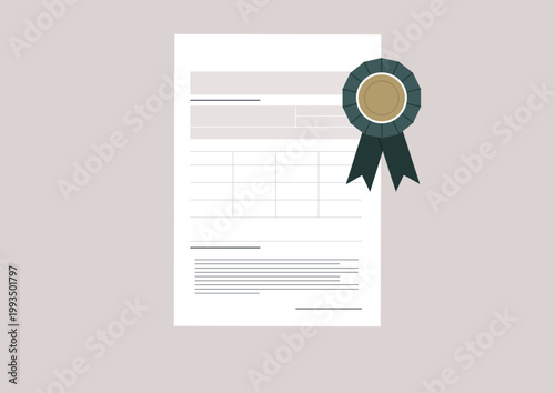 A beautifully designed document showcases a distinction mark product, symbolizing excellence and premium standards, standing out in its category and recognized for quality and reliability.