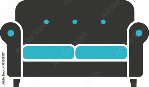 Sofa Furniture Home Decor Object.