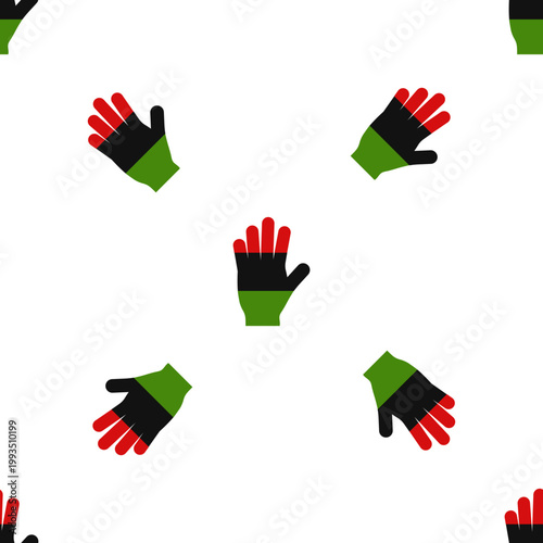 Juneteenth celebration symbol of hands wearing gloves isolated on transparent background
