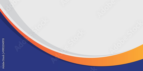 modern blue and orange business presentation template