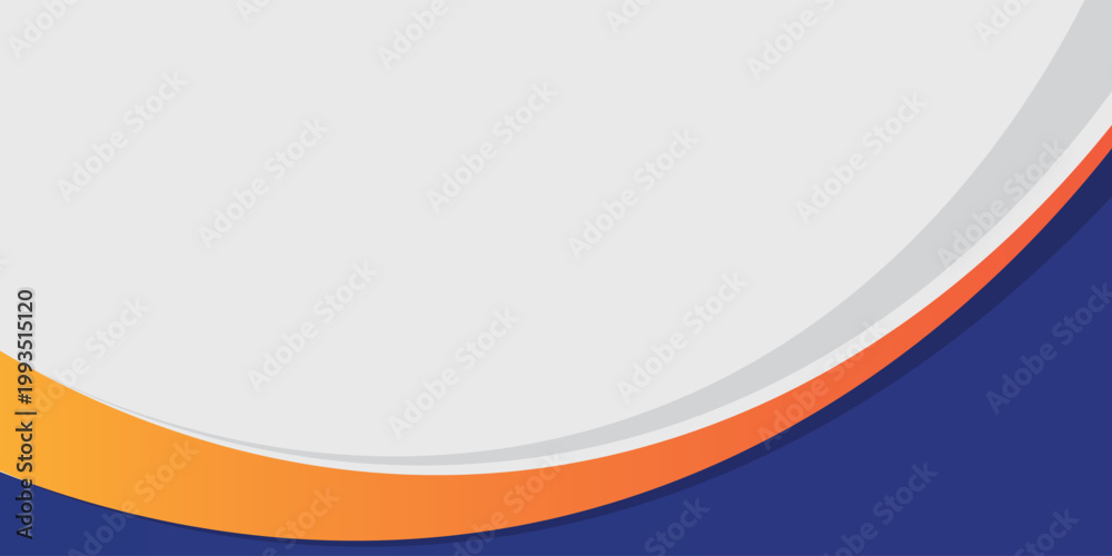 Obraz premium modern blue and orange business presentation template