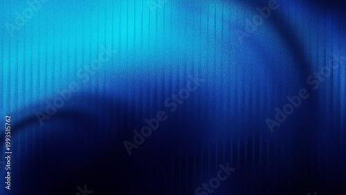 Fotografie Light and dark blue gradient abstract background, glass effect, dreamy glow, gra
