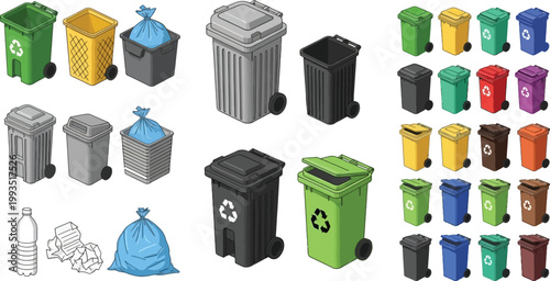 Cute Emoji Icon Set Vector with Hearts, Flowers, Hand Gestures, Rainbow and Expressions for Social Media, Messaging Apps, Stickers, and Digital Communication Design