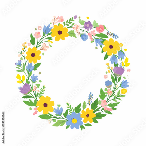 Kranz aus Wildblumen