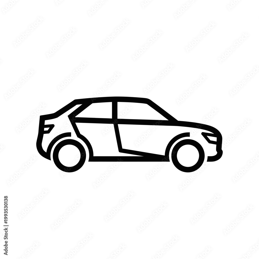 Naklejka premium Simple abstract image with minimal visual elements