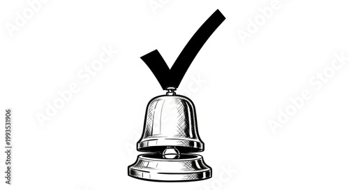 Bell with a Check Mark Symbol.