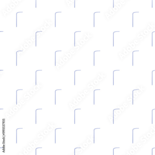 Drinking plastic straws creating repeating pattern for background texture design