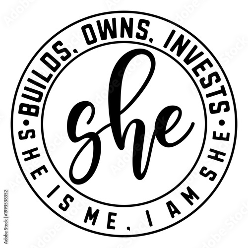 She is Me Svg Png, Empowerment Svg Png