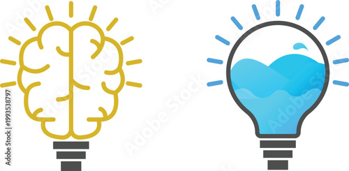 Abstract art showcasing two contrasting styles of visual expression