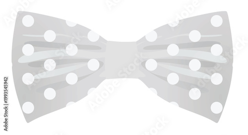 Grey bow tie. vector illustration	
