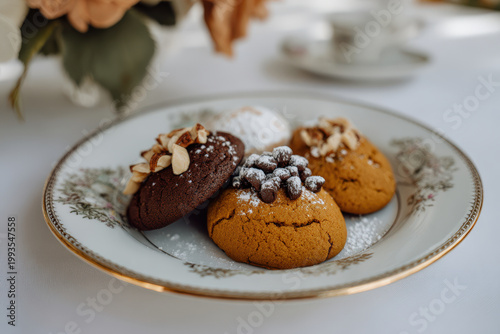 in minimalist style envision joy of new year  with beautifully wrapped gifts nestled beneath christmas tree on