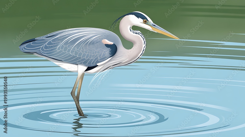 Fototapeta premium great blue heron ardea cinerea
