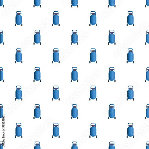 Seamless pattern featuring a series of blue water filter purifiers