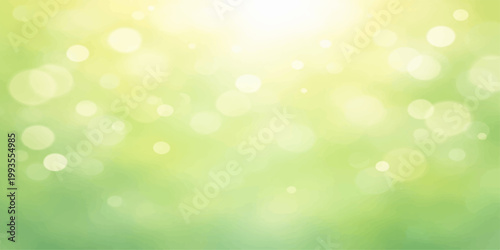 Photos Soft green bokeh abstract nature background with blurred light, sunny summer glo