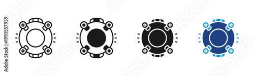 Plutonium Core icon set multiple style collection