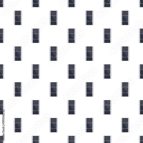 Film strips creating a repeating pattern for media and movie industries