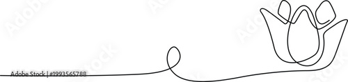 A whimsical sketch of a dancing figure with a flowing looped tail and a small looped appendage. Vector