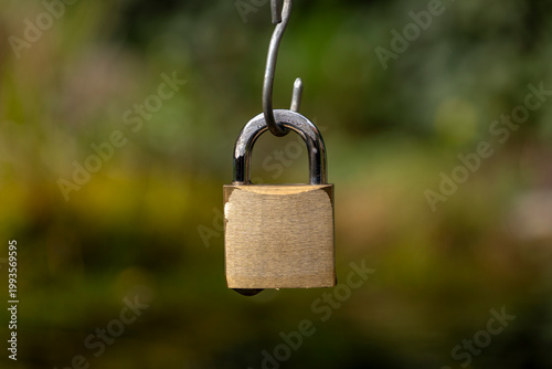 Security Breach Padlock on a Large Hook