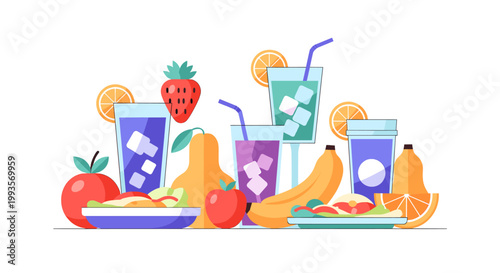 A playful vector graphic of a bitten apple, evoking freshness, innovation, and a vibrant, optimistic energy, ideal for marketing or a website design.