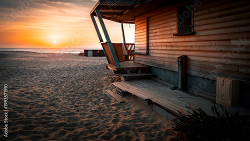 Foto cabane bois gauche