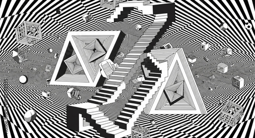 black and white abstract background