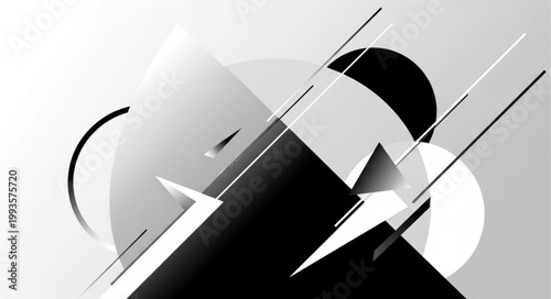 black and white arrows