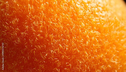 Golden Macro Texture – Abstract Orange Fibrous Surface in Warm Light