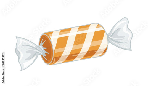 Christmas candy vector striped caramel sweet confectionery illustration