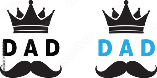 Fathers day crowns mustaches celebrating dad best gift ideas greetings