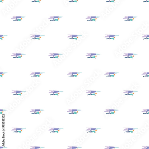 Hang gliders flying in a repeating pattern creating a clean abstract background