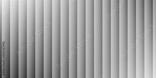 Texture of transparent corrugated glass in gray colors. Translucent volumetric striped plastic background