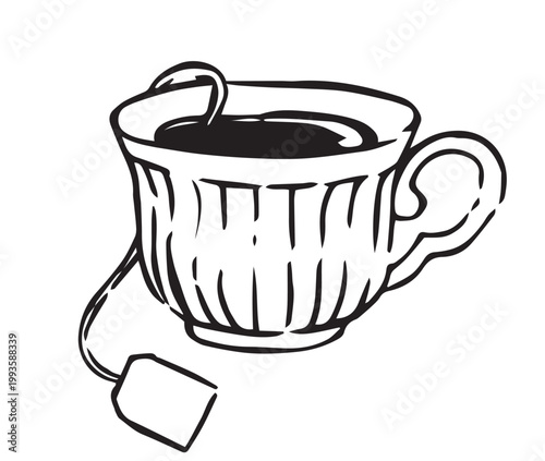 Photos Vintage mug with tea
